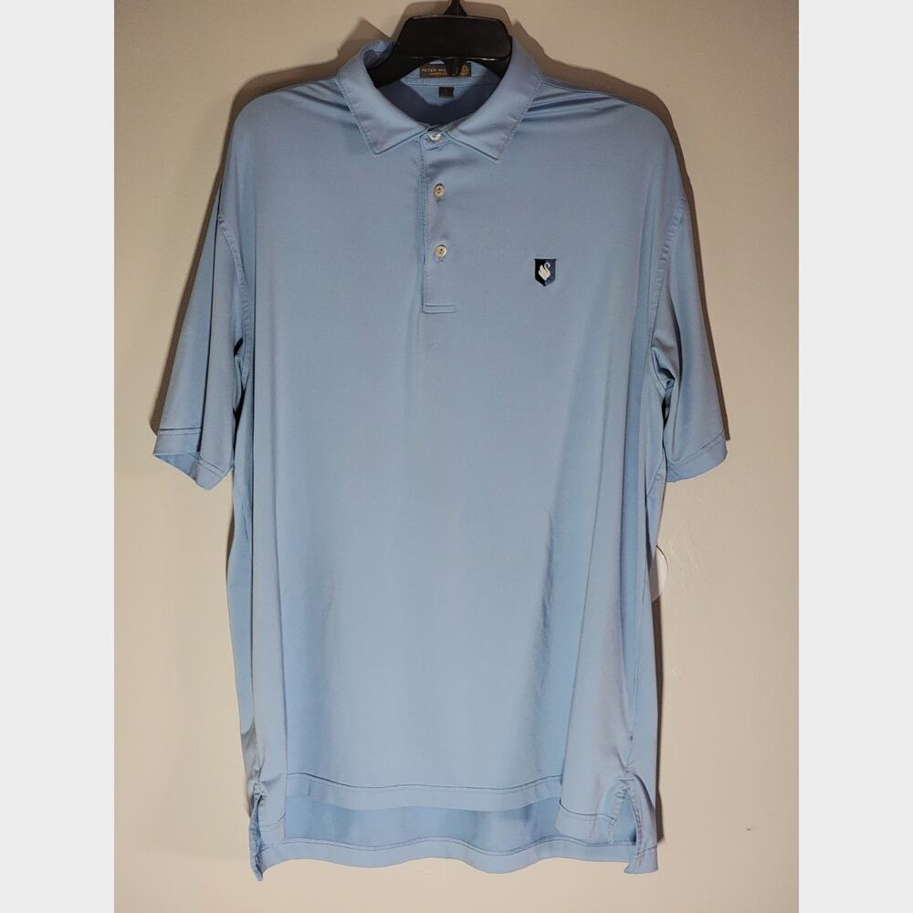 Peter Millar Blue Polo Shirt - Men's Large - Classic Style